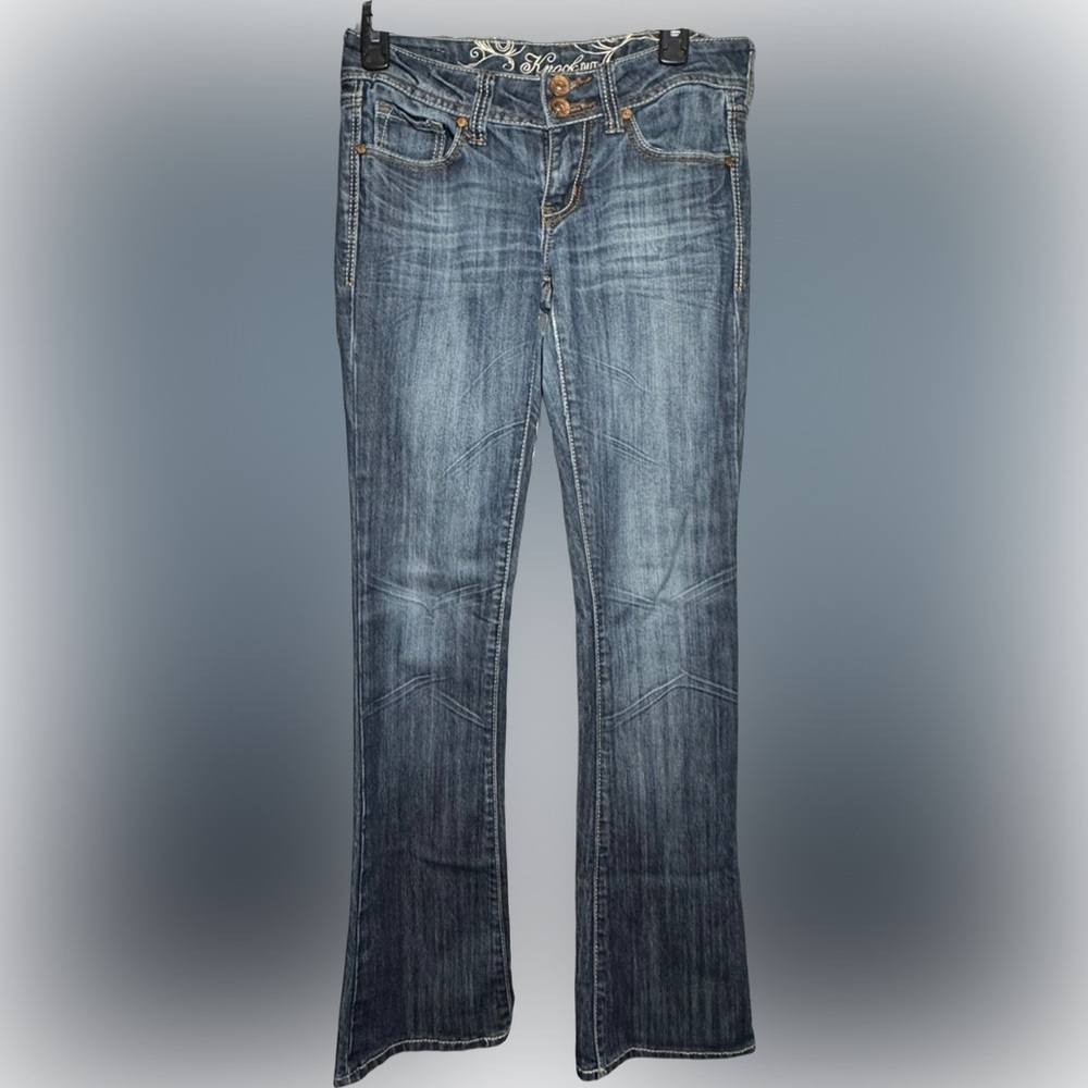 🌺Refuge Knock Out Skinny Boot Blue Jeans🌸🌺